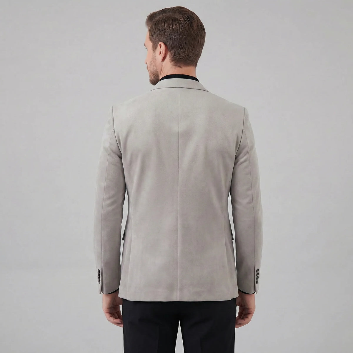 Heren blazer met V-hals