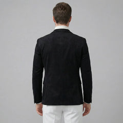 Heren blazer met V-hals