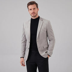 Heren blazer met V-hals