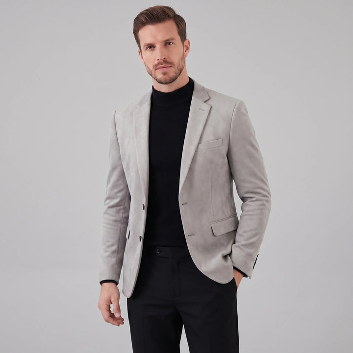 Heren blazer met V-hals