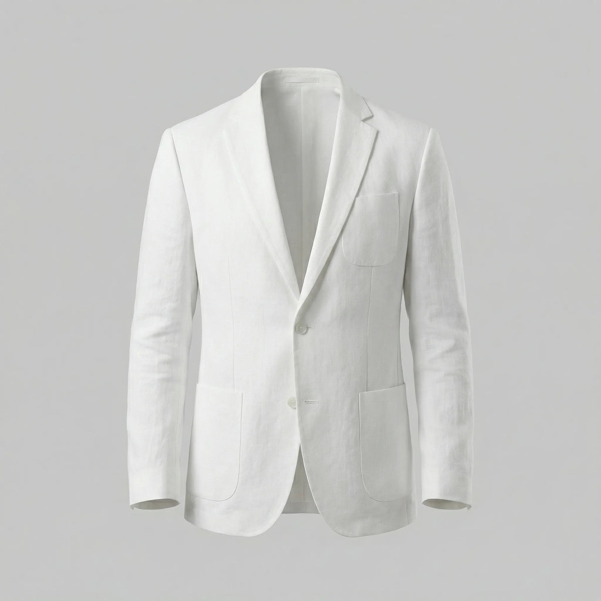 Lichtblauwe blazer met lange mouwen