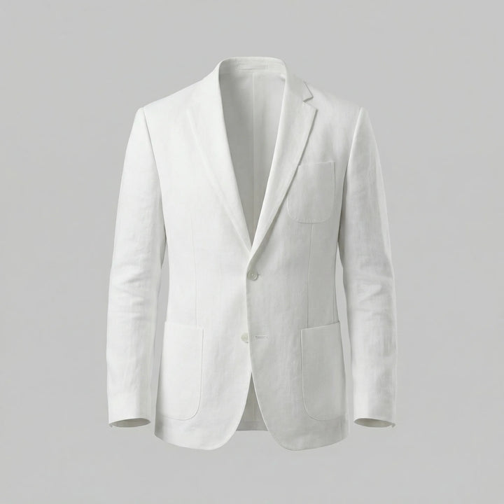 Lichtblauwe blazer met lange mouwen
