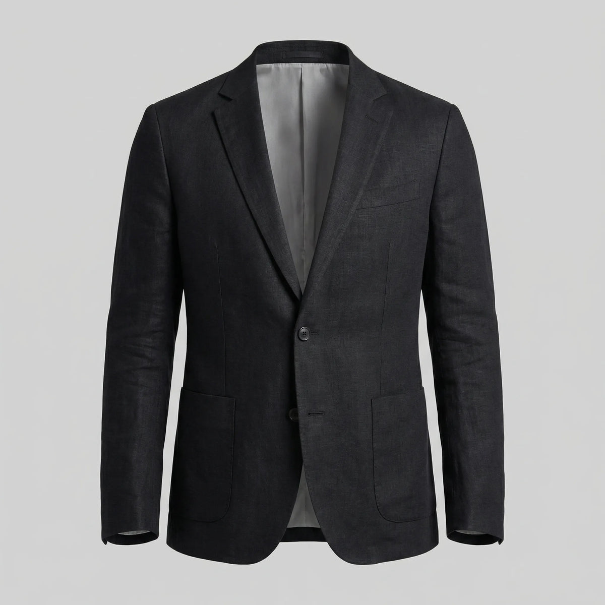 Lichtblauwe blazer met lange mouwen