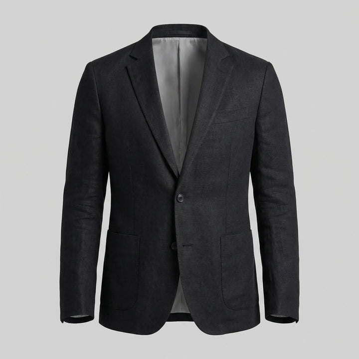 Lichtblauwe blazer met lange mouwen