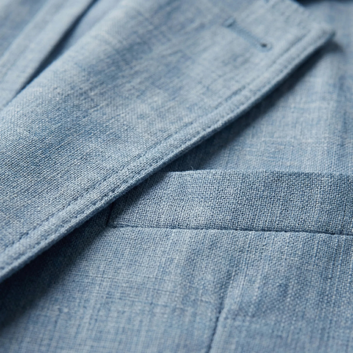 Lichtblauwe blazer met lange mouwen