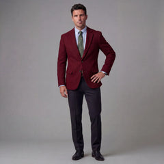 Heren blazer met flapzakken