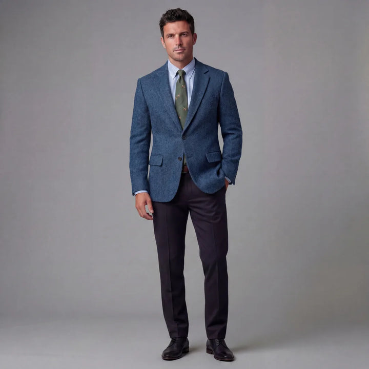 Heren blazer met flapzakken
