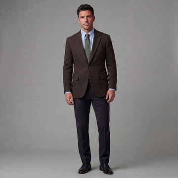 Heren blazer met flapzakken