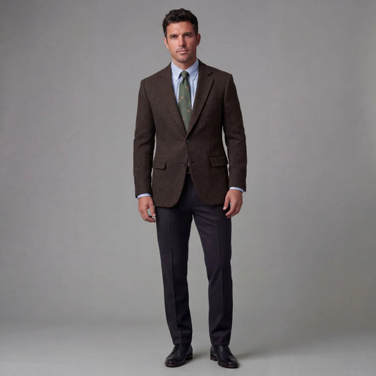Heren blazer met flapzakken