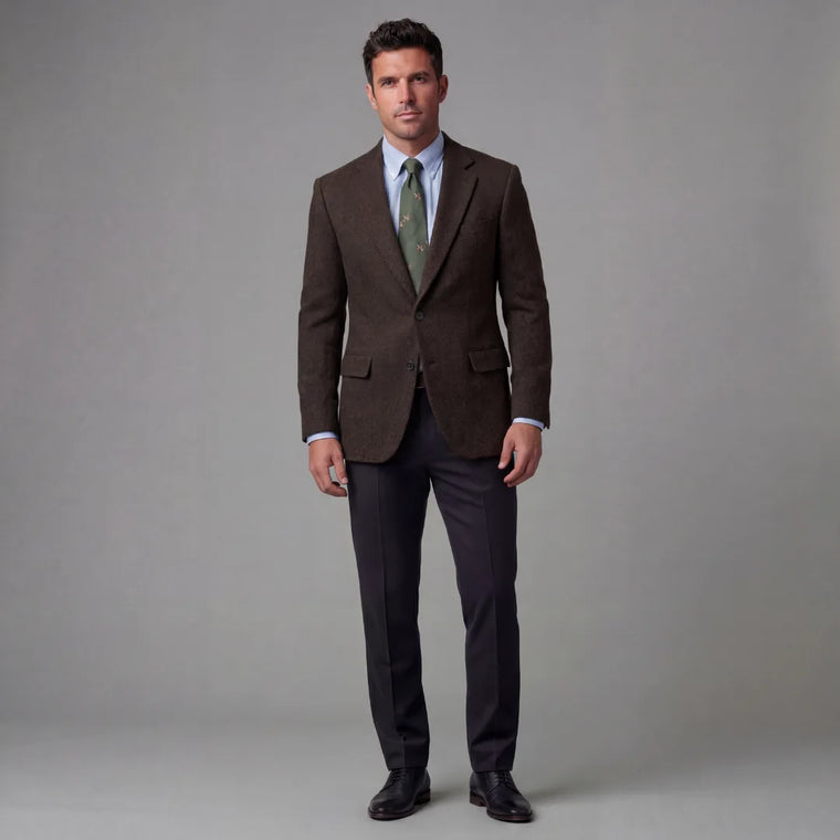 Heren blazer met flapzakken