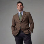 Heren blazer met flapzakken