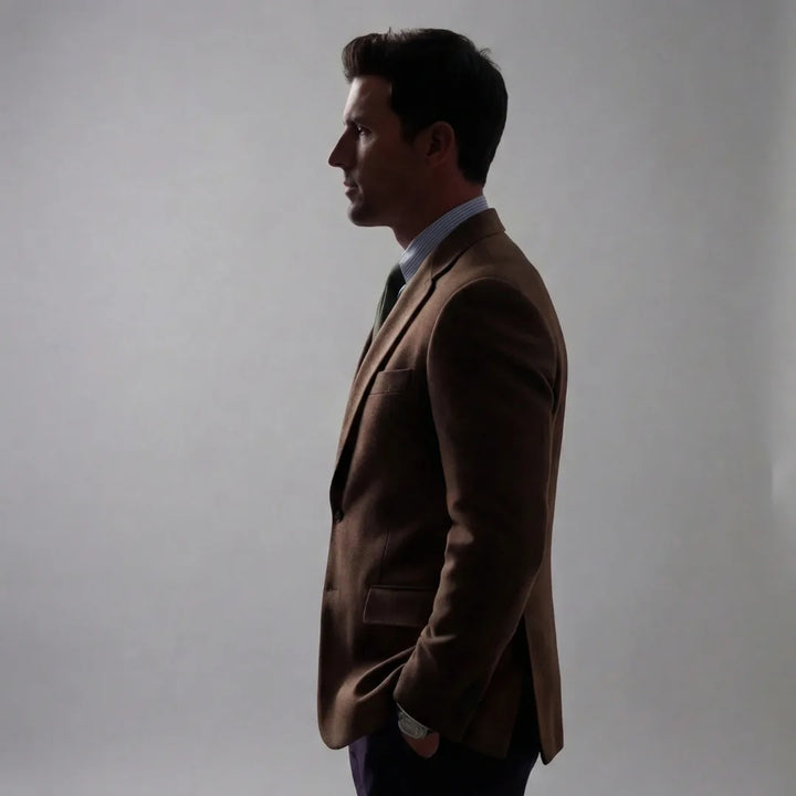 Heren blazer met flapzakken