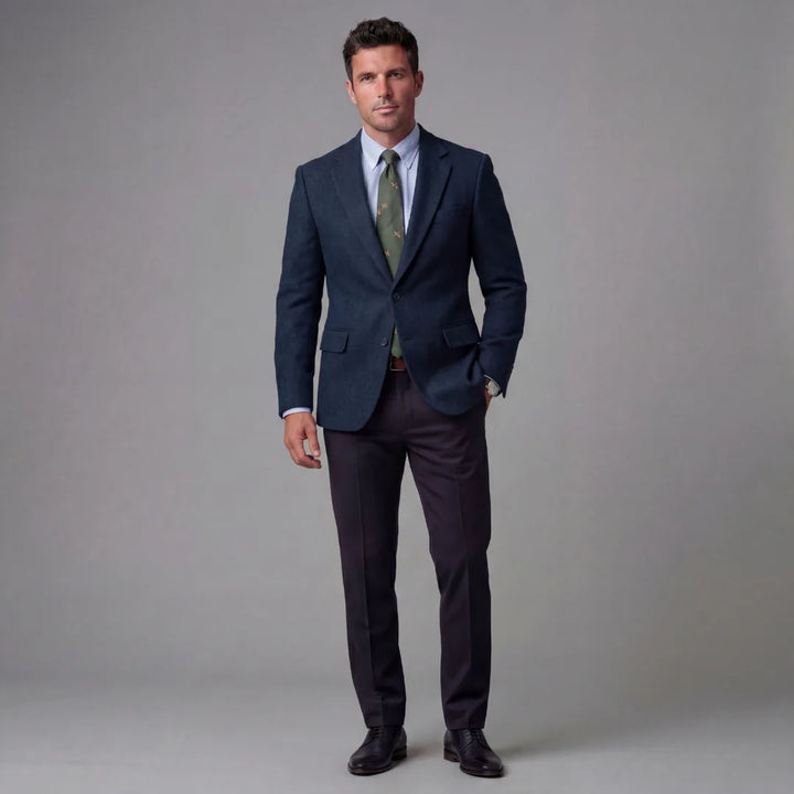 Heren blazer met flapzakken