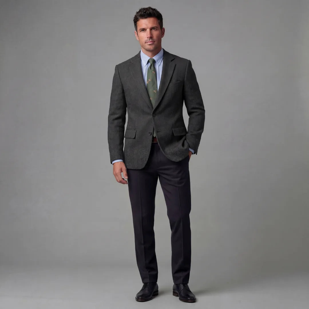 Heren blazer met flapzakken