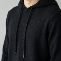 Hoodie met trekkoord en ribbels