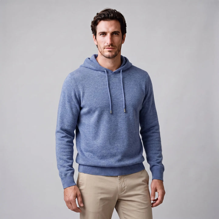 Hoodie met trekkoord en ribbels