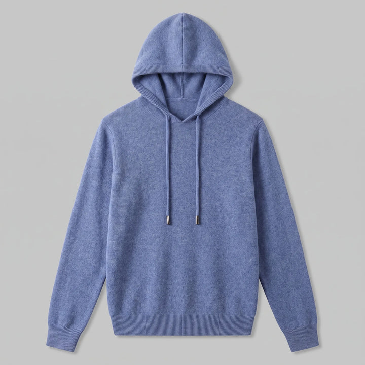 Hoodie met trekkoord en ribbels