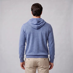 Hoodie met trekkoord en ribbels