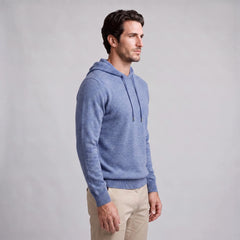 Hoodie met trekkoord en ribbels