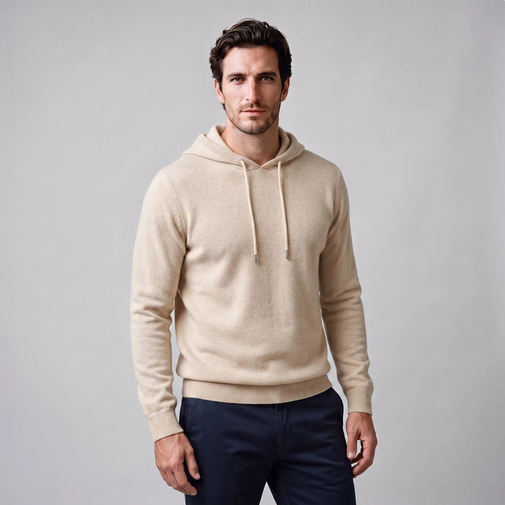 Hoodie met trekkoord en ribbels