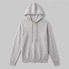 Hoodie met trekkoord en ribbels