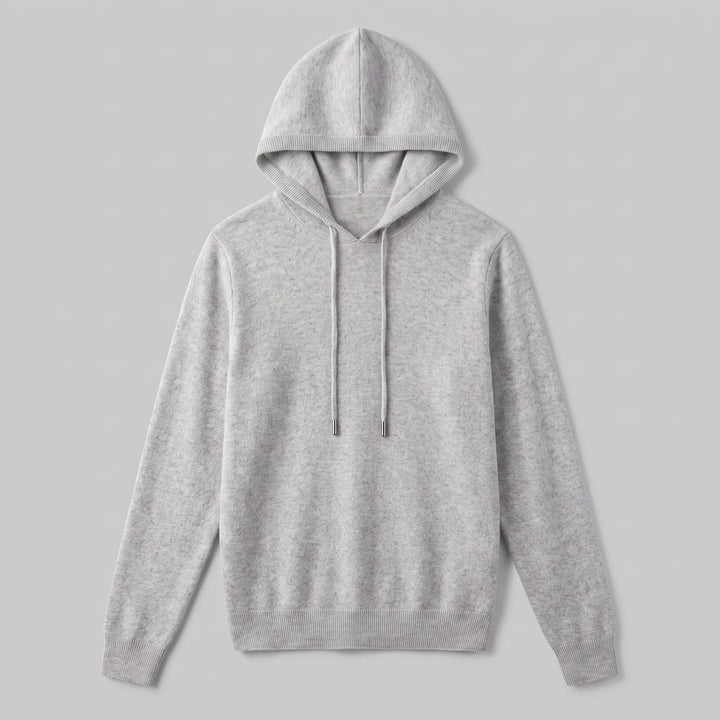Hoodie met trekkoord en ribbels