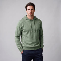 Hoodie met trekkoord en ribbels