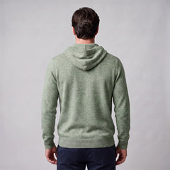 Hoodie met trekkoord en ribbels