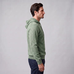 Hoodie met trekkoord en ribbels