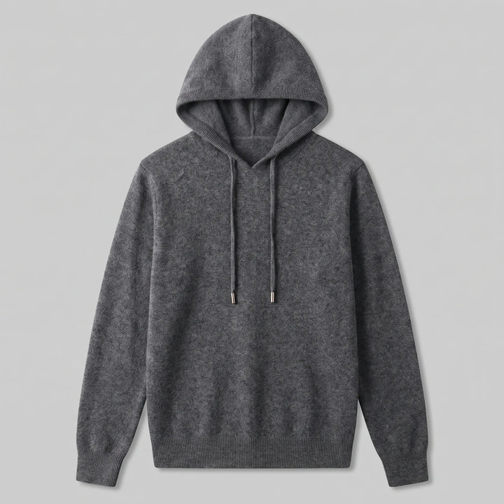 Hoodie met trekkoord en ribbels
