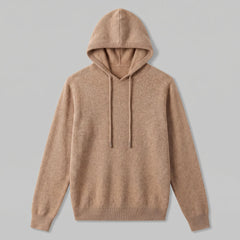 Hoodie met trekkoord en ribbels