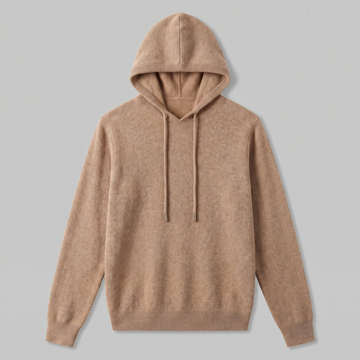 Hoodie met trekkoord en ribbels