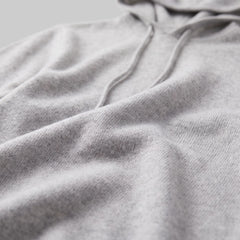 Hoodie met trekkoord en ribbels