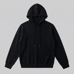 Hoodie met trekkoord en ribbels