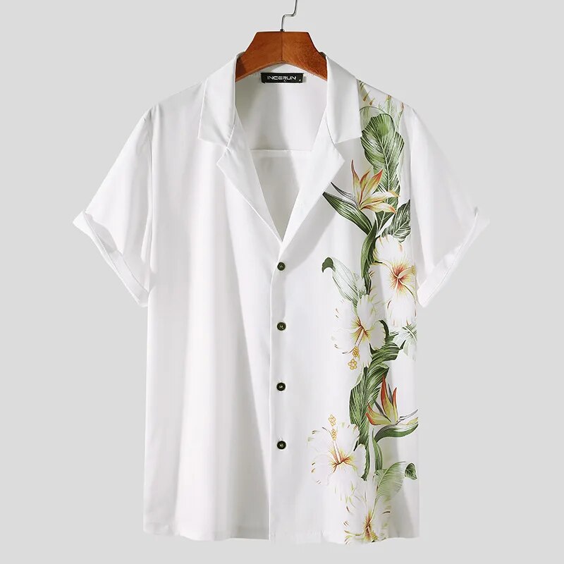 Milanrick | Heren Poloshirt met Bloemenprint