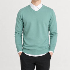 V-neck trui met lange mouwen