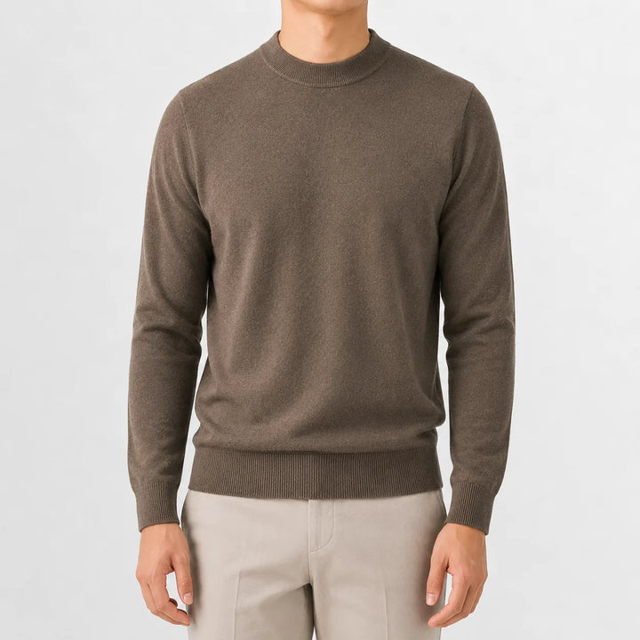 Trui met crew neckline en lange mouwen