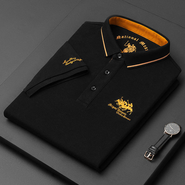 James | Trendy heren polo in Dutch