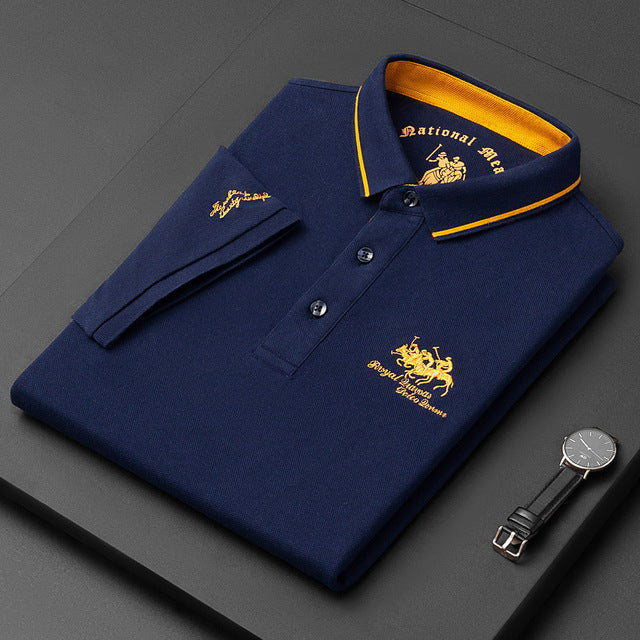 James | Trendy heren polo in Dutch