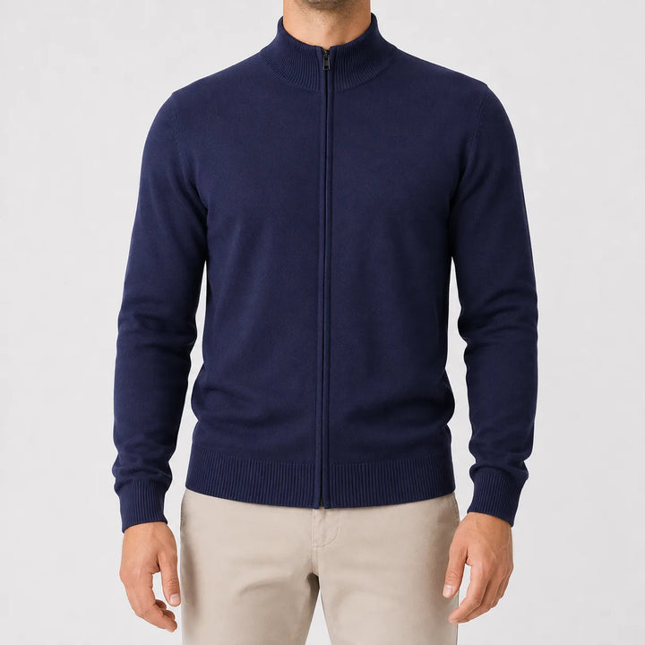 Cardigan met stand collar