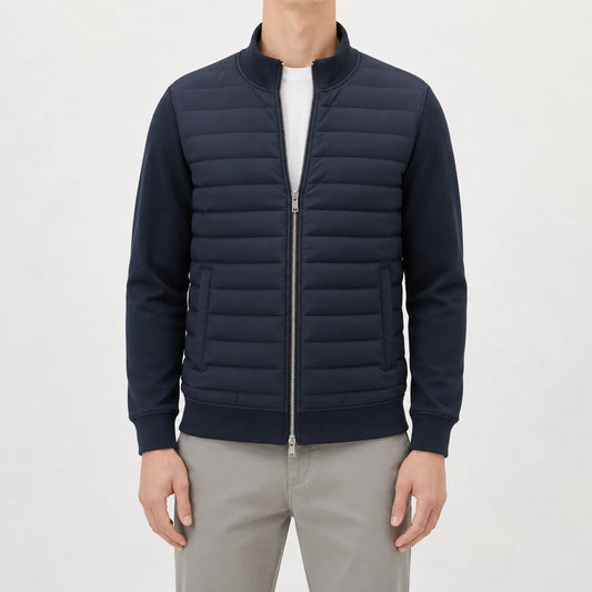 Puffer jacket met quilted design