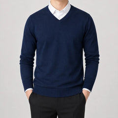 V-neck trui met lange mouwen