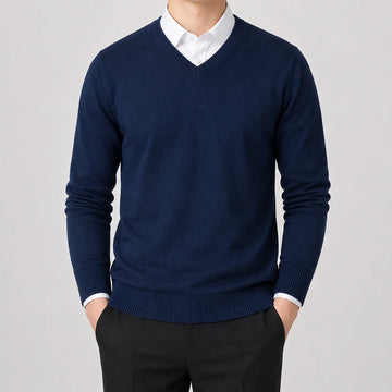 V-neck trui met lange mouwen