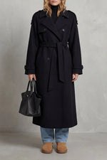 Oversized wollen trenchcoat
