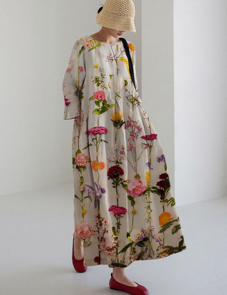 Zomerse print jurk gemaakt van hoogwaardige en comfortabele stof, perfect voor diverse zomerse gelegenheden.