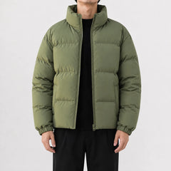 Puffer jacket met hoge kraag