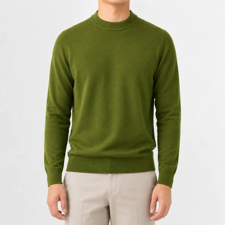 Trui met crew neckline en lange mouwen