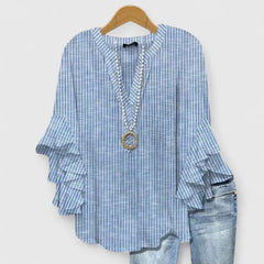 Blouse met bloemenprint en ruffled mouwen