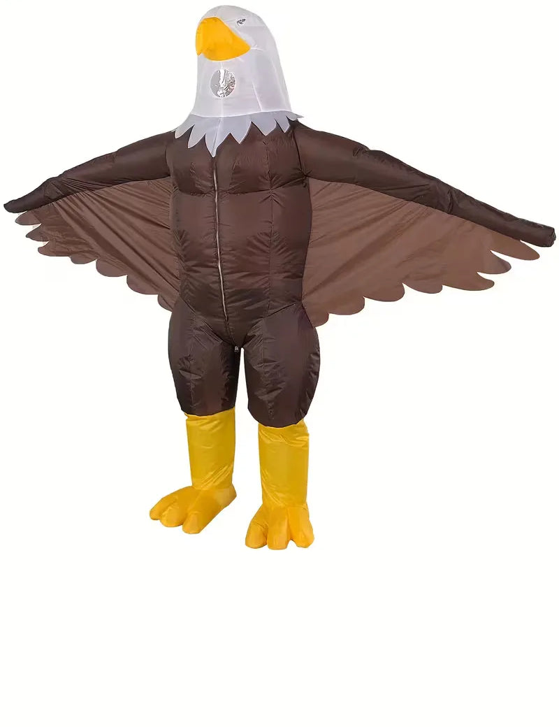 Opblaasbaar kostuum in de vorm van een adelaar