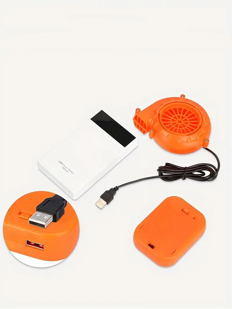 Opblaasbaar kostuum met koeienpatroon